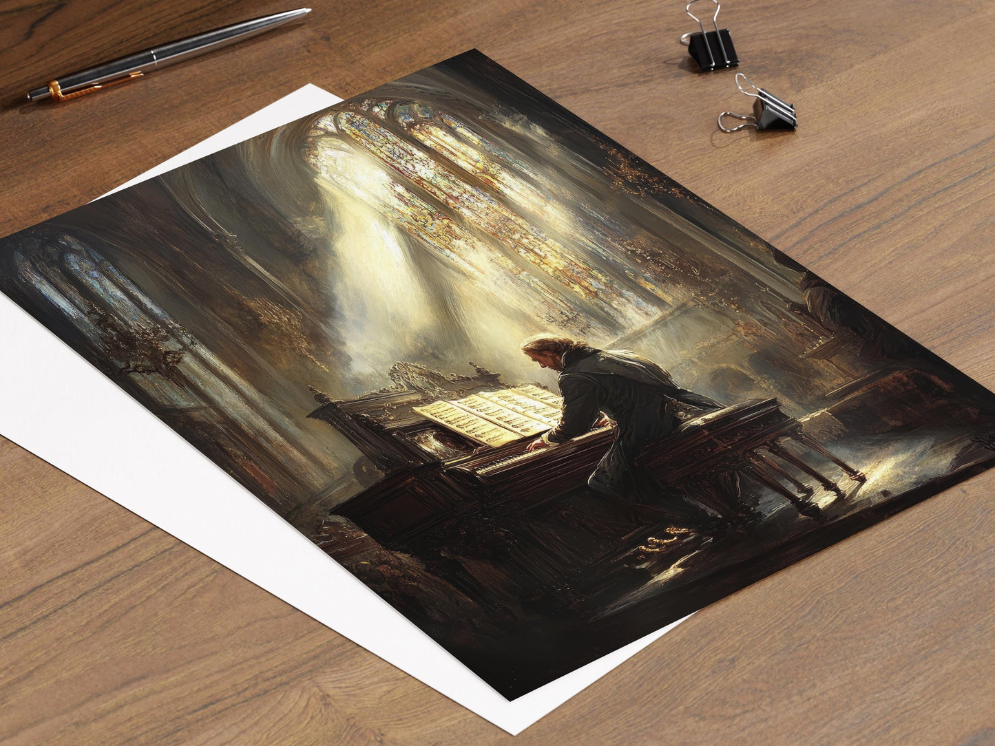 Affiche Baroque – Poster Art de Johann Sebastian Bach et Grand Orgue