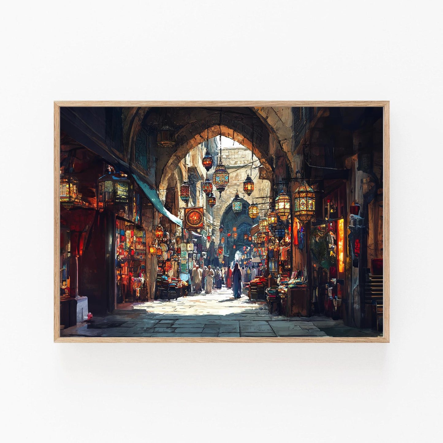 Affiche Souk Al-Hamidiyah – Poster Décor du Marché Syrien