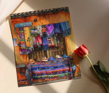 Affiche Souvenir du Pérou – Poster Coloré de Lima pour Déco Murale