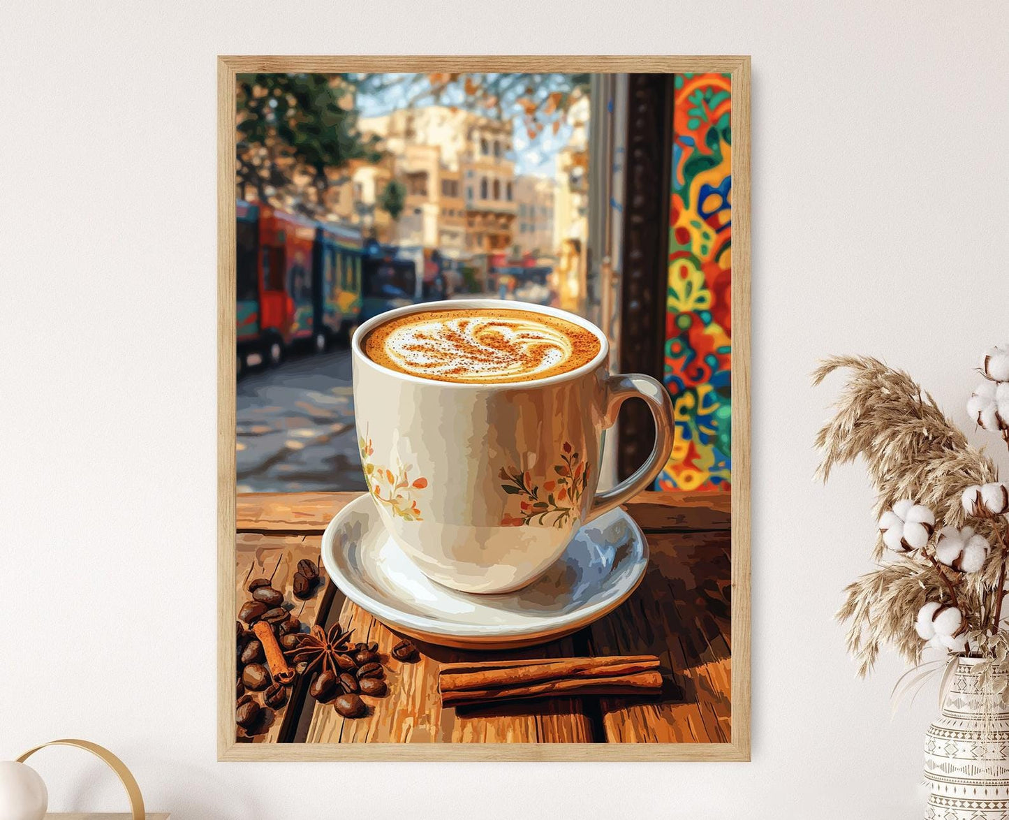 Affiche Art du Café Pakistanais – Illustration de Mug en Céramique