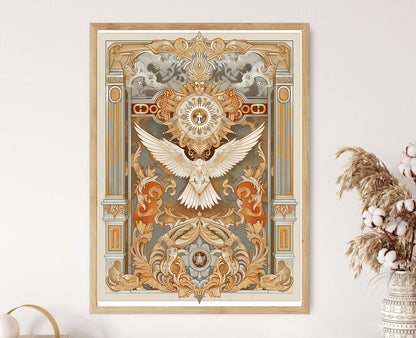 Affiche Manuscrits du Vatican – Poster Textes Religieux Italiens