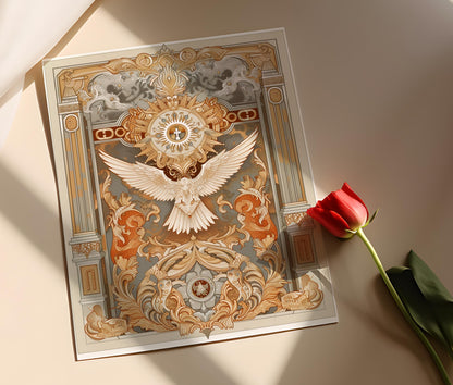 Affiche Manuscrits du Vatican – Poster Textes Religieux Italiens