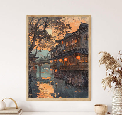 Affiche Moderne de Hiroshi Yoshida – Impression Élégante de la Nature