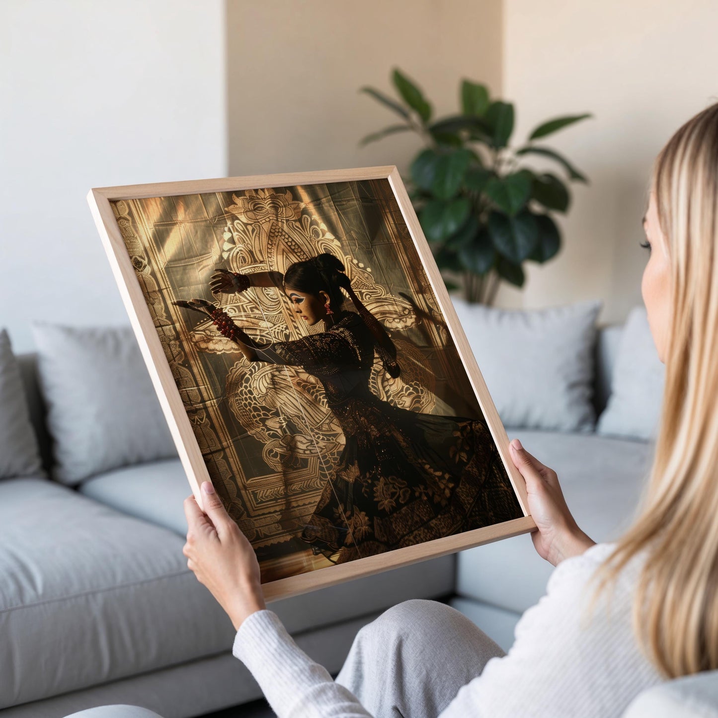 Affiche Wayang Kulit – Poster de marionnettes d’ombre javanaises