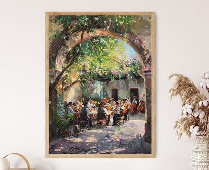 Affiche Mariage Mexicain – Impression d'Art de Groupe Mariachi