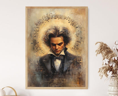 Affiche Beethoven – Portrait du compositeur intemporel et son héritage musical