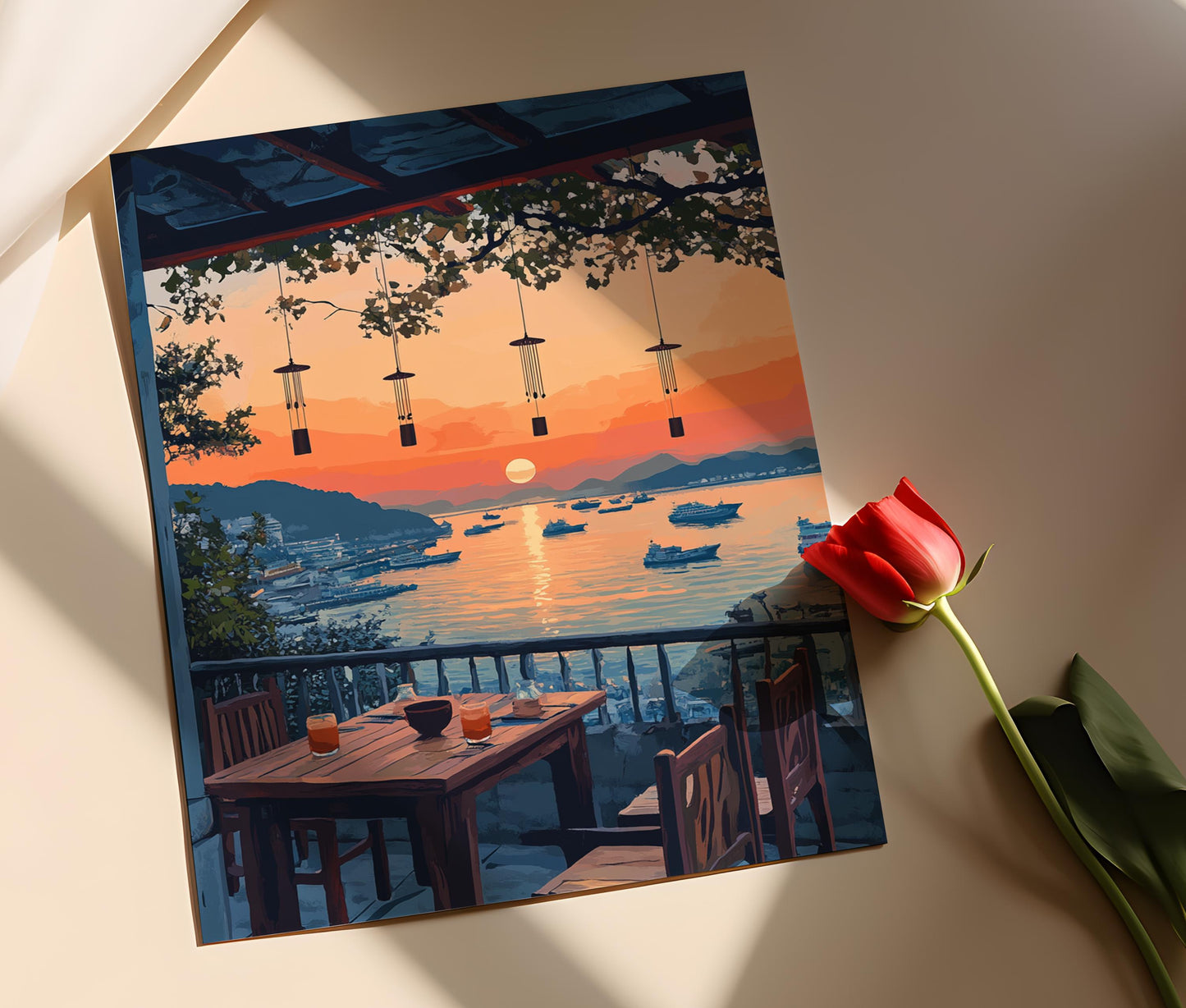 Affiche Ulsan – Impression artistique vectorielle de la côte coréenne