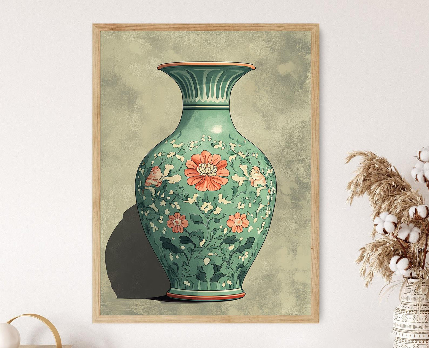 Affiche Céramique Coréenne – Illustration Vectorielle Traditionnelle