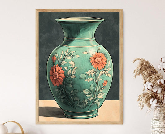 Affiche Céladon Vert Jade – Poster Art de Porcelaine Coréenne