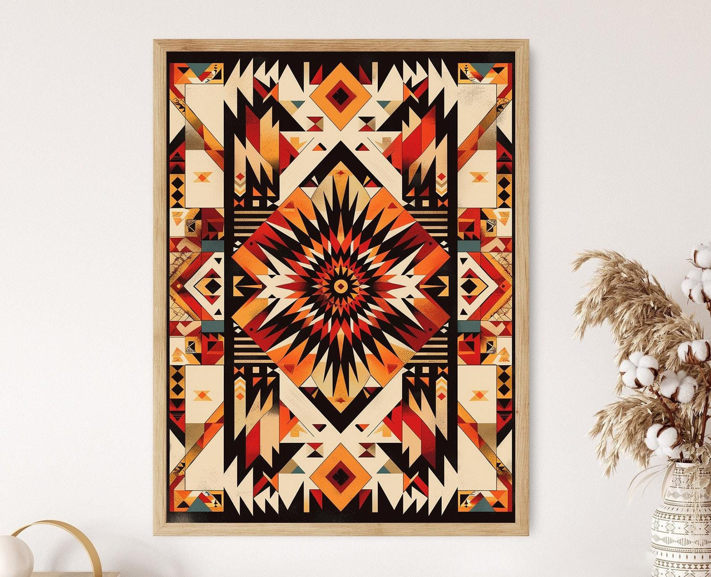 Affiche Inspirée des Navajos – Art Tribal pour Décor Murale