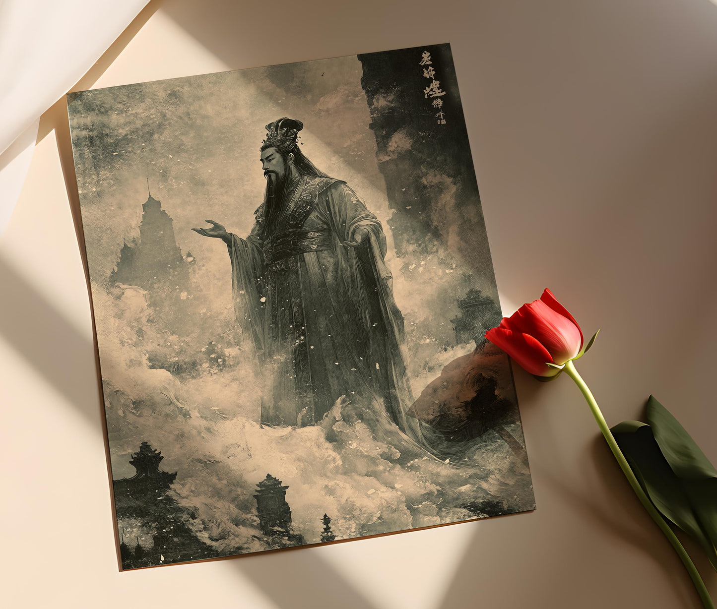 Affiche Empereur de Jade – Poster Art Mythologie Chinoise, Décor Céleste