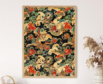 Affiche Batik Indonésien – Poster Motif Textile Intriqué