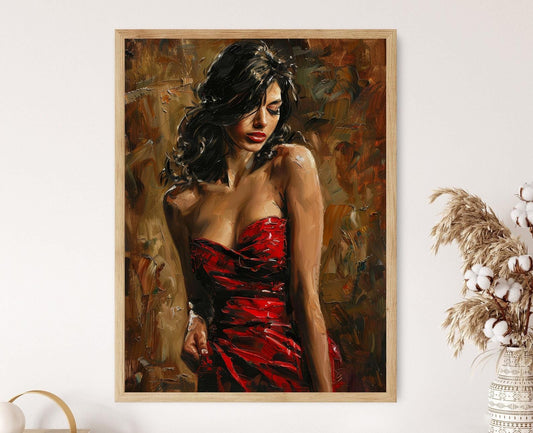 Affiche Femme Sensuelle – Poster Art Érotique Romantique