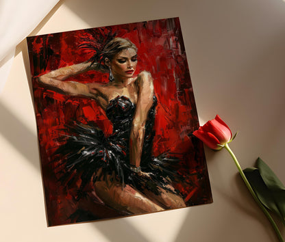 Affiche Danseuse Sensuelle – Poster Décor Érotique pour Chambre Romantique