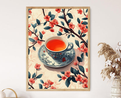 Affiche Omija Coréenne – Poster Illustration Vectorielle de Thé Herbal