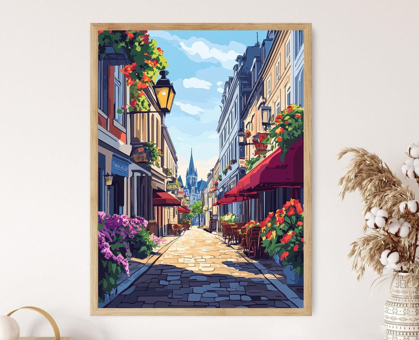 Affiche Vieux-Montréal – Poster des Rues Historiques et de l'Architecture