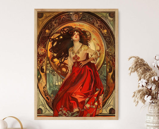 Affiche Art Nouveau – Poster Alphonse Mucha pour un décor bohème