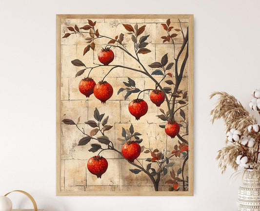 Affiche Grenade Arménienne – Poster Art Symbolisant la Prospérité