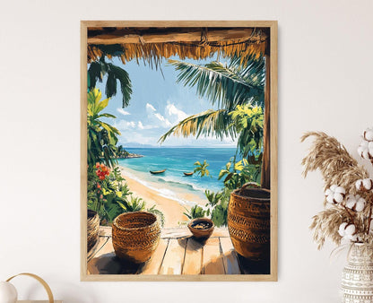 Affiche Terrasse de Toamasina – Poster Art Côte de Madagascar