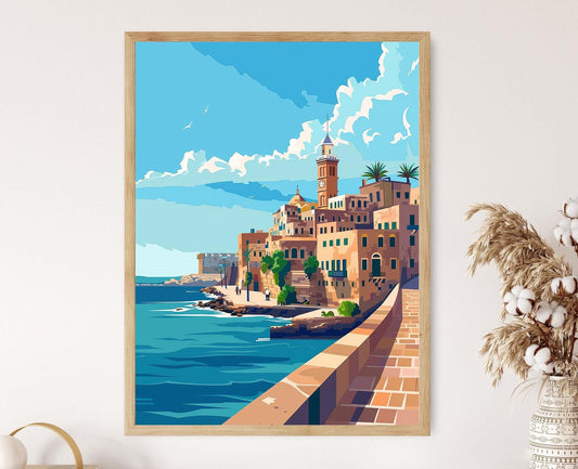 Affiche Jaffa – Impression artistique du port ancien et de son charme historique