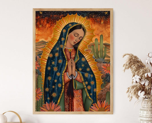 Affiche Notre-Dame de Guadalupe – Art religieux pour la maison