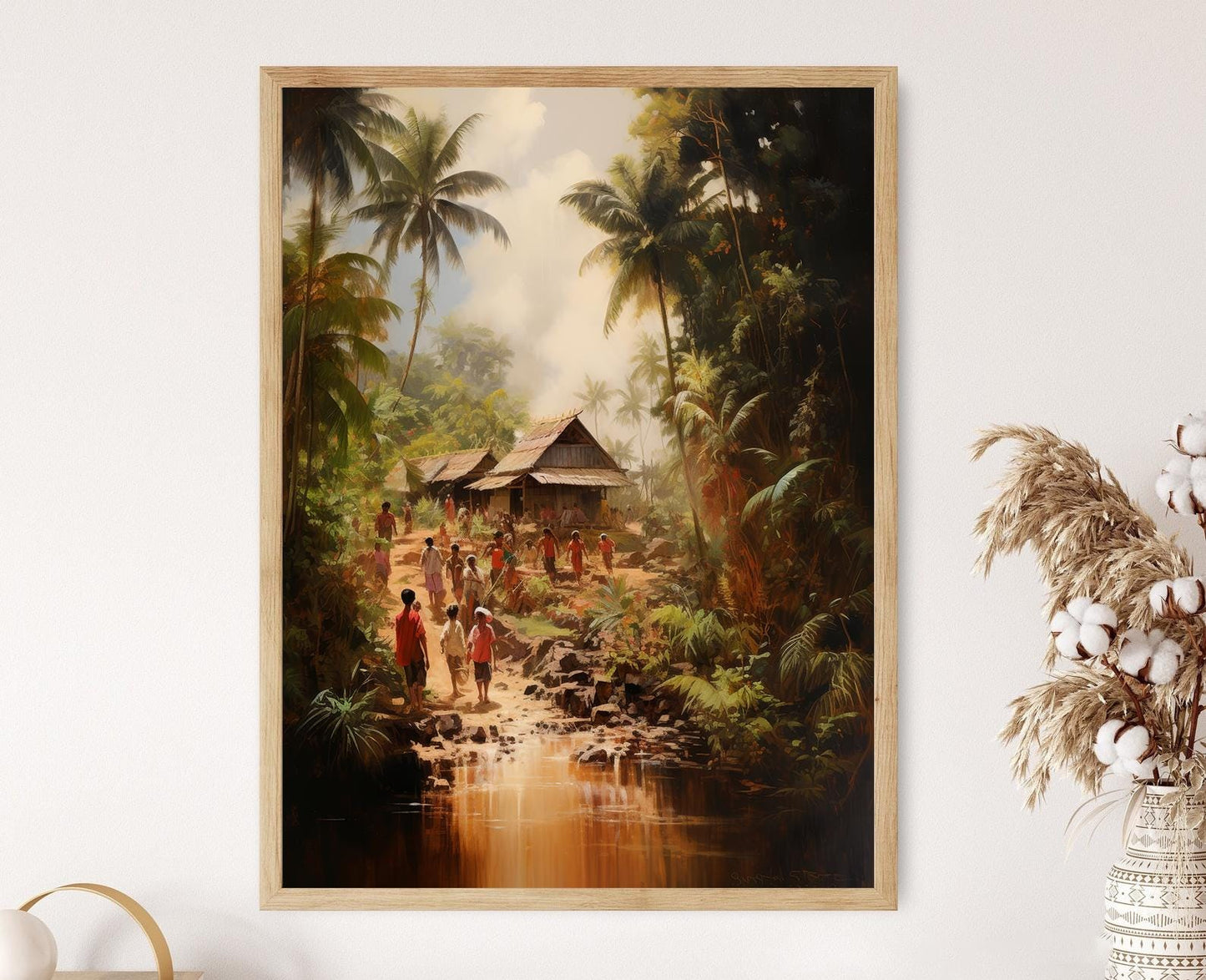 Affiche Bayanihan – Impression artistique de la culture philippine