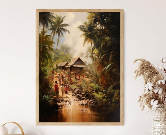 Affiche Bayanihan – Impression artistique de la culture philippine