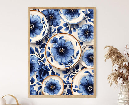 Afghanisches Keramikposter – Traditionelle Wanddekoration für die Küche