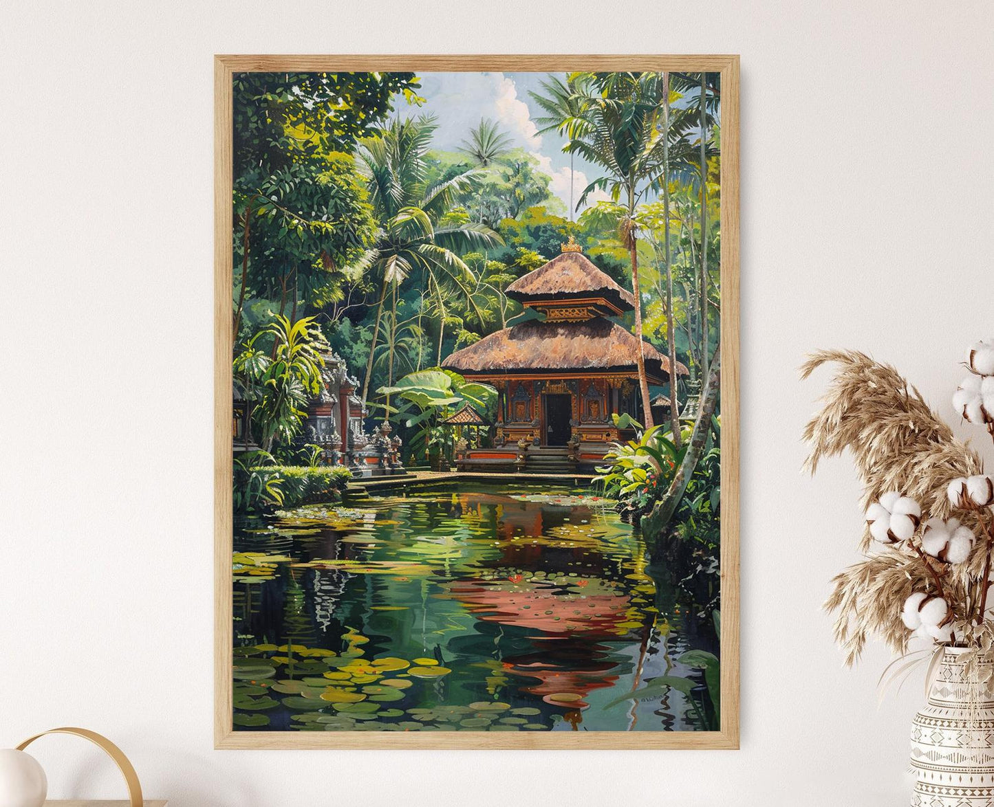 Affiche Temple Balinais – Art Mur de l'Asie du Sud-Est