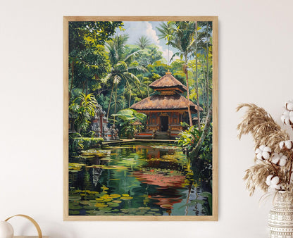 Affiche Temple Balinais – Art Mur de l'Asie du Sud-Est