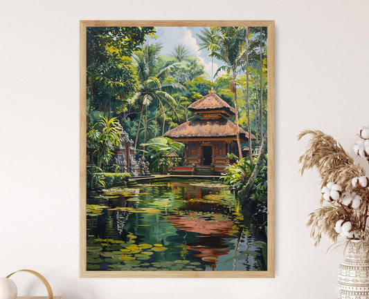Affiche Temple Balinais – Art Mur de l'Asie du Sud-Est
