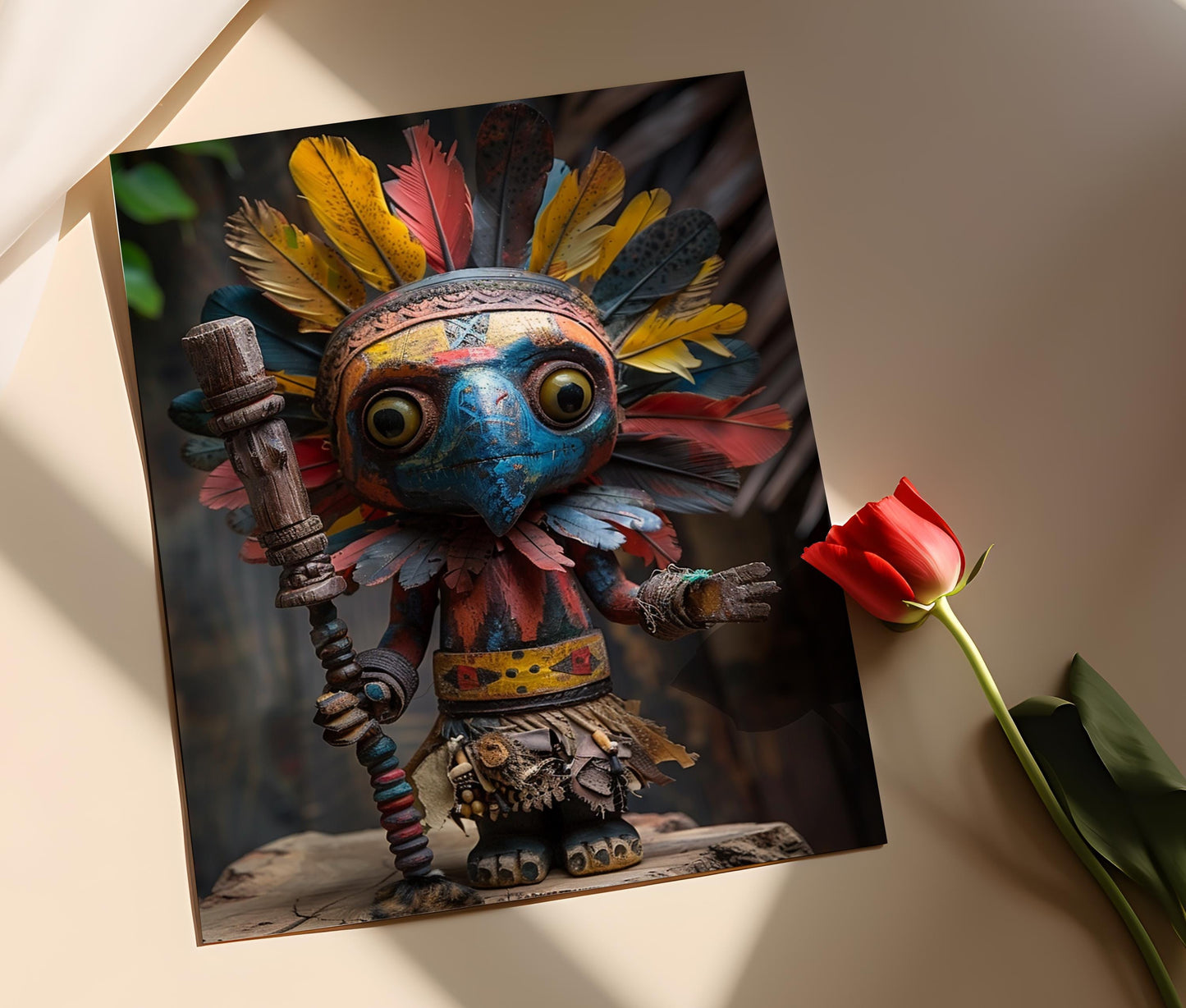 Affiche Élégua – Art mural inspiré de poupées Santeria, cadeau spirituel