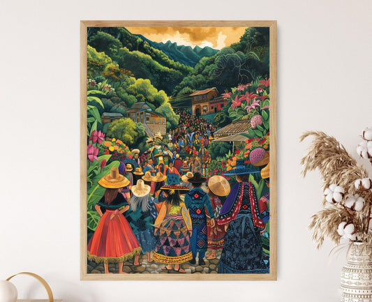 Affiche Héritage Indigène Salvadorien – Poster Culture et Tradition