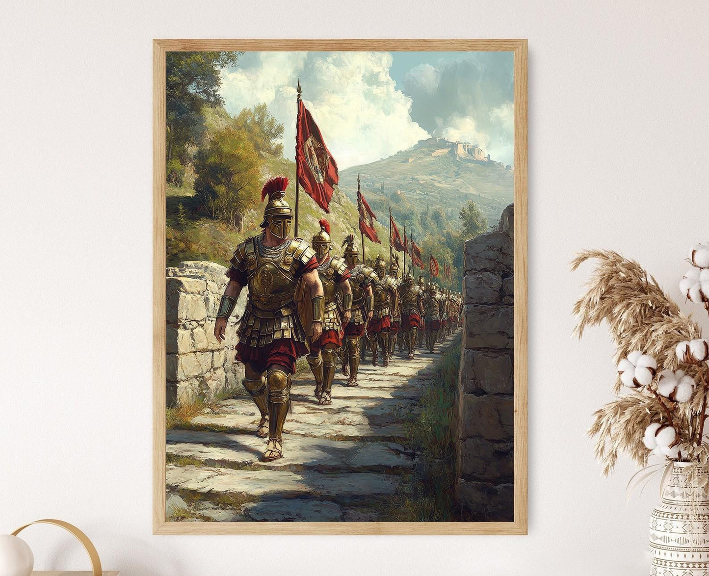 Affiche Légion Romaine – Poster Art de l'Armée de Rome sur un Pont