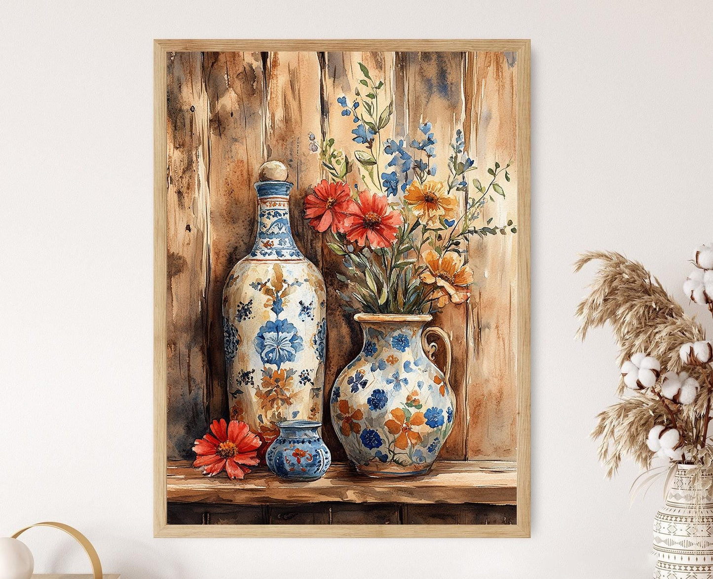 Affiche Art de la poterie bulgare – Poster céramique traditionnelle décor mural