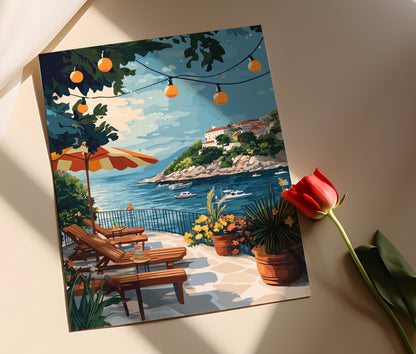 Affiche Varna – Poster Art de Patio, Décor Côtier Bulgare