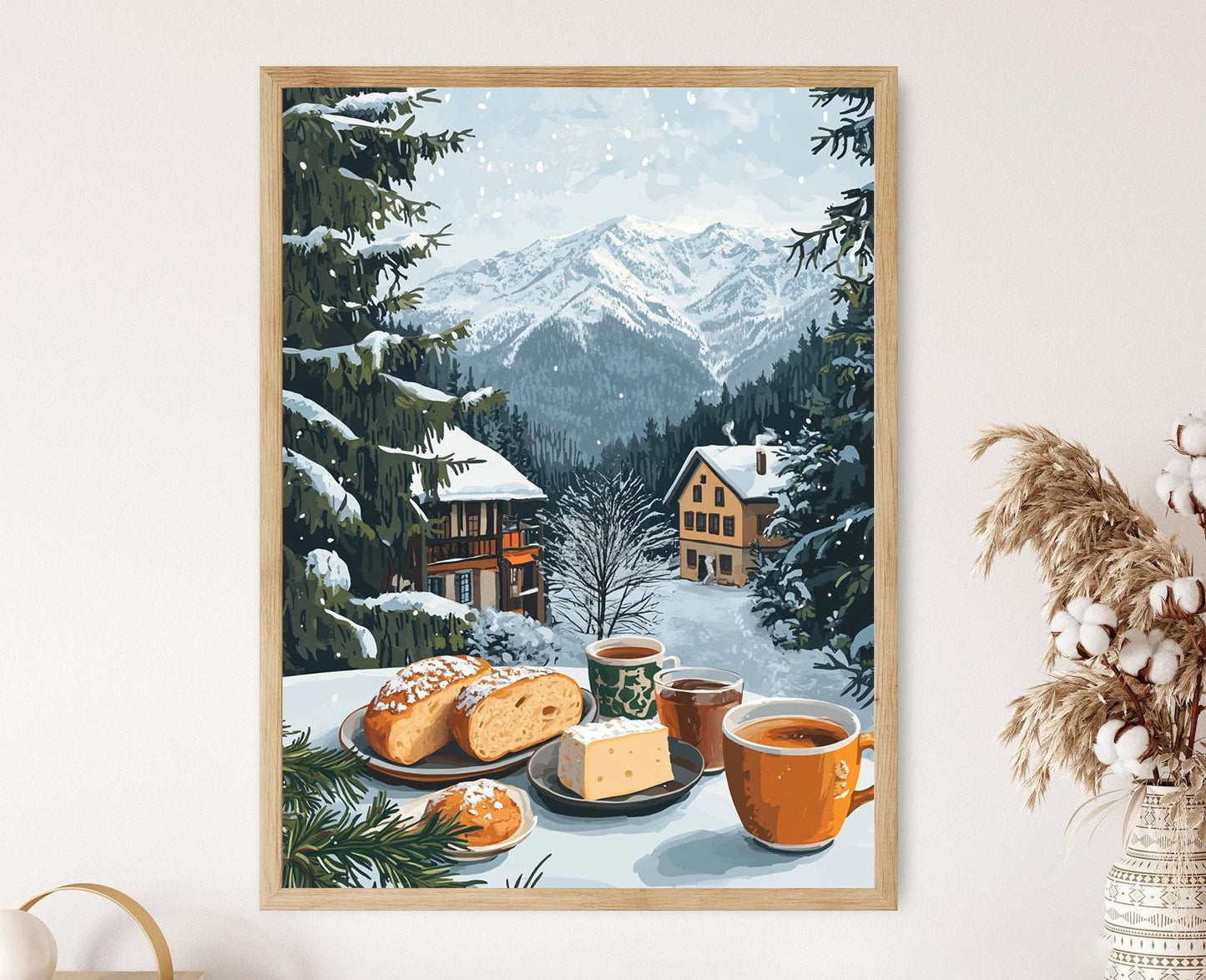 Affiche Bansko – Art de Table Petit-Déjeuner, Cuisine Bulgare Traditionnelle