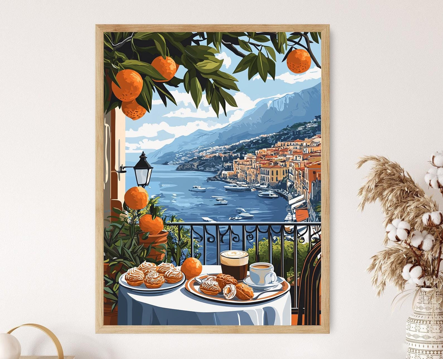 Affiche Petit-Déjeuner Palermo – Poster Art de la Cuisine Italienne