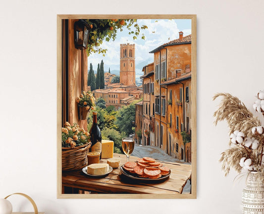 Affiche Petit-déjeuner à Bologne – Impression Art de Cuisine Italienne