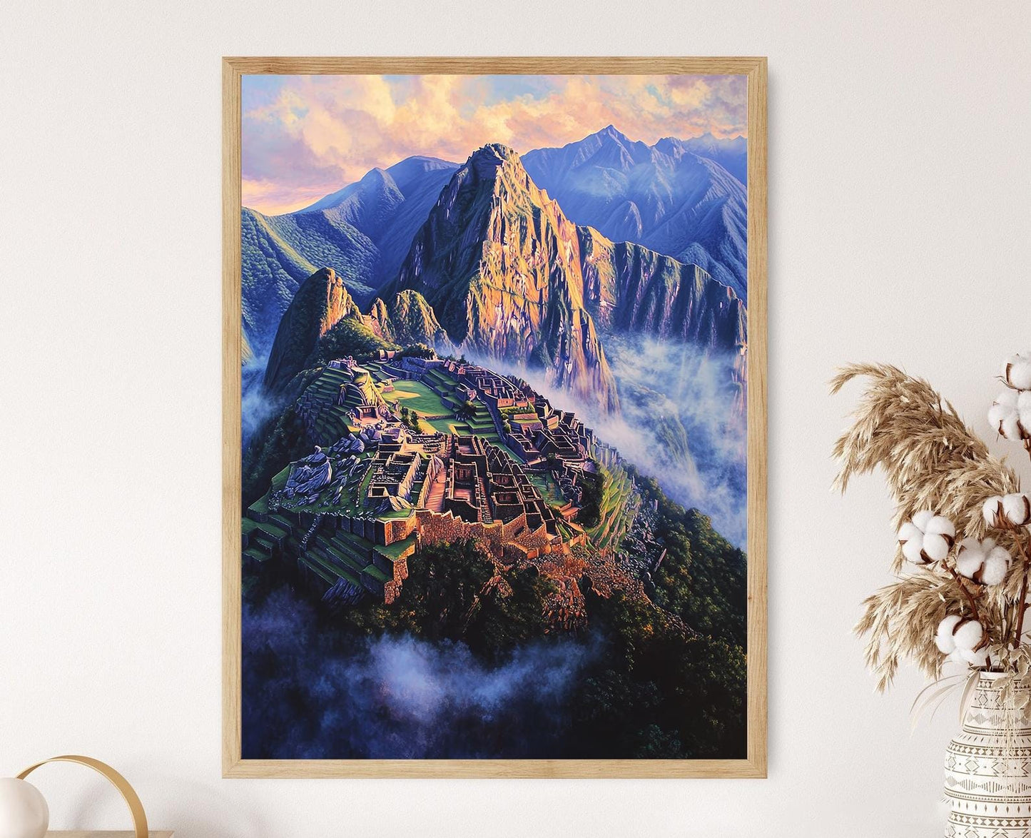 Affiche Machu Picchu – Poster de l'Inca et des Andes brumeuses
