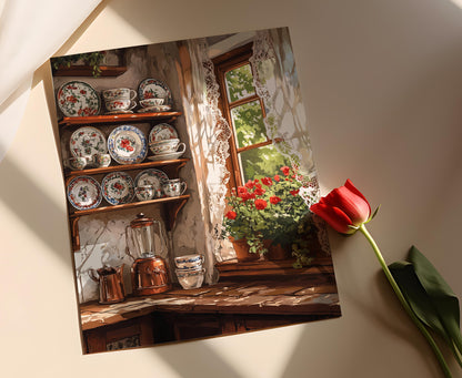 Affiche Plaque Céramique Serbe – Décor Rustique pour Cuisine