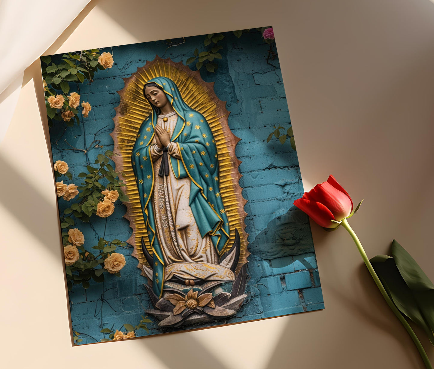 Affiche Notre-Dame de Guadalupe – Décoration spirituelle pour la maison