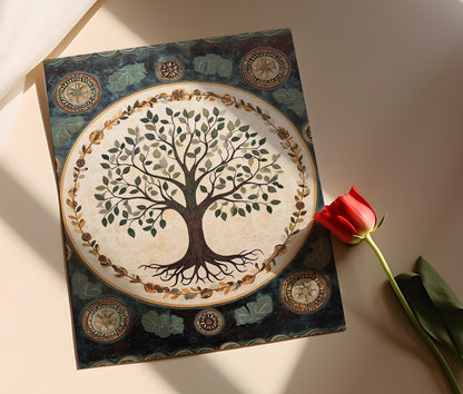 Affiche Arbre de Vie Iroquois – Poster Art Tribal Amérindien Décor Nature