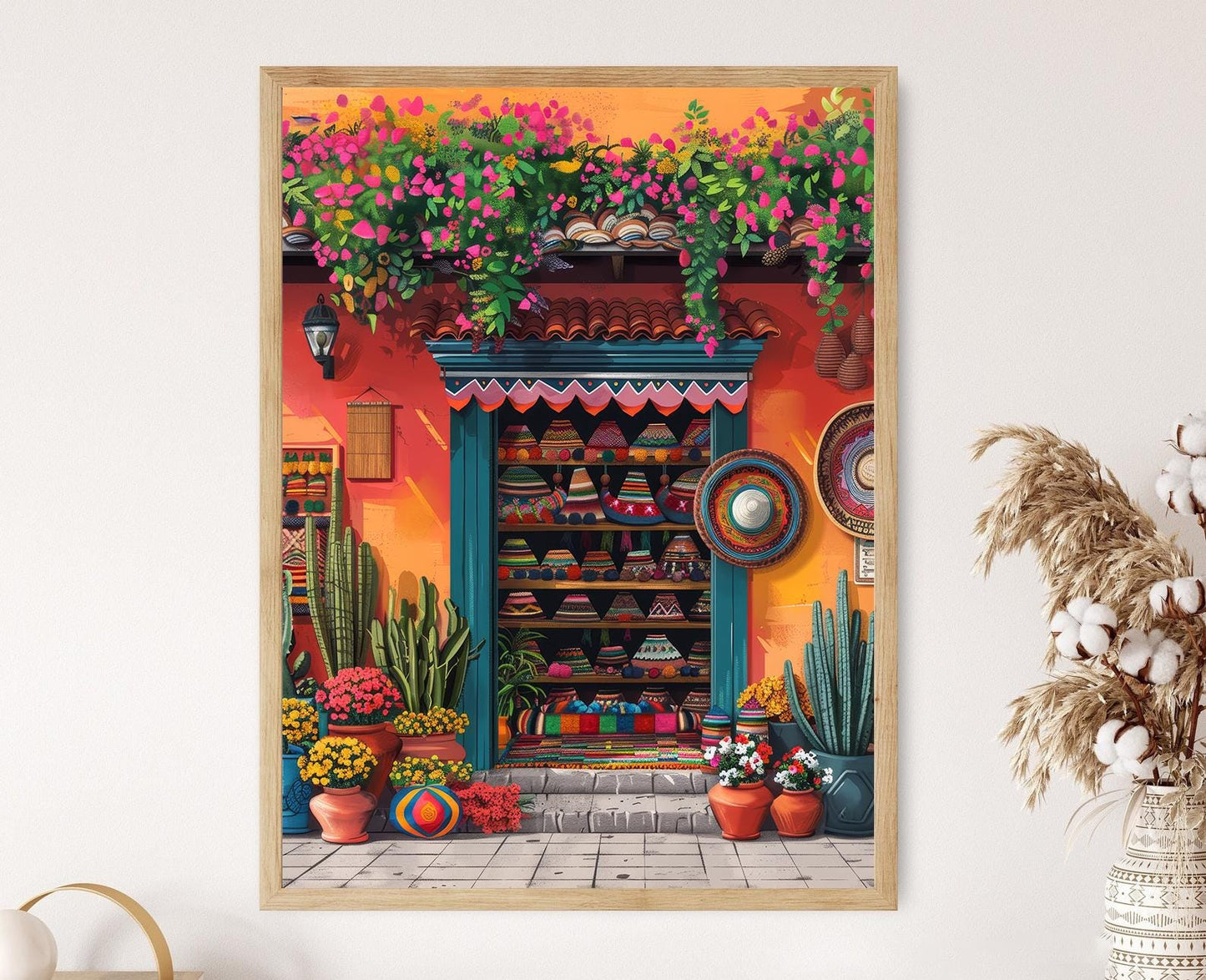 Affiche Guatemala – Impression artistique vibrante du village