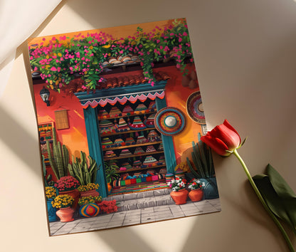 Affiche Guatemala – Impression artistique vibrante du village