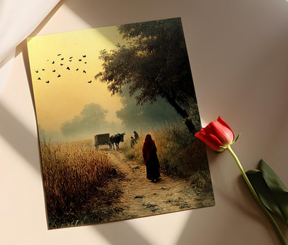 Affiche Khet Punjabi – Poster Art de Femmes au Travail dans les Champs