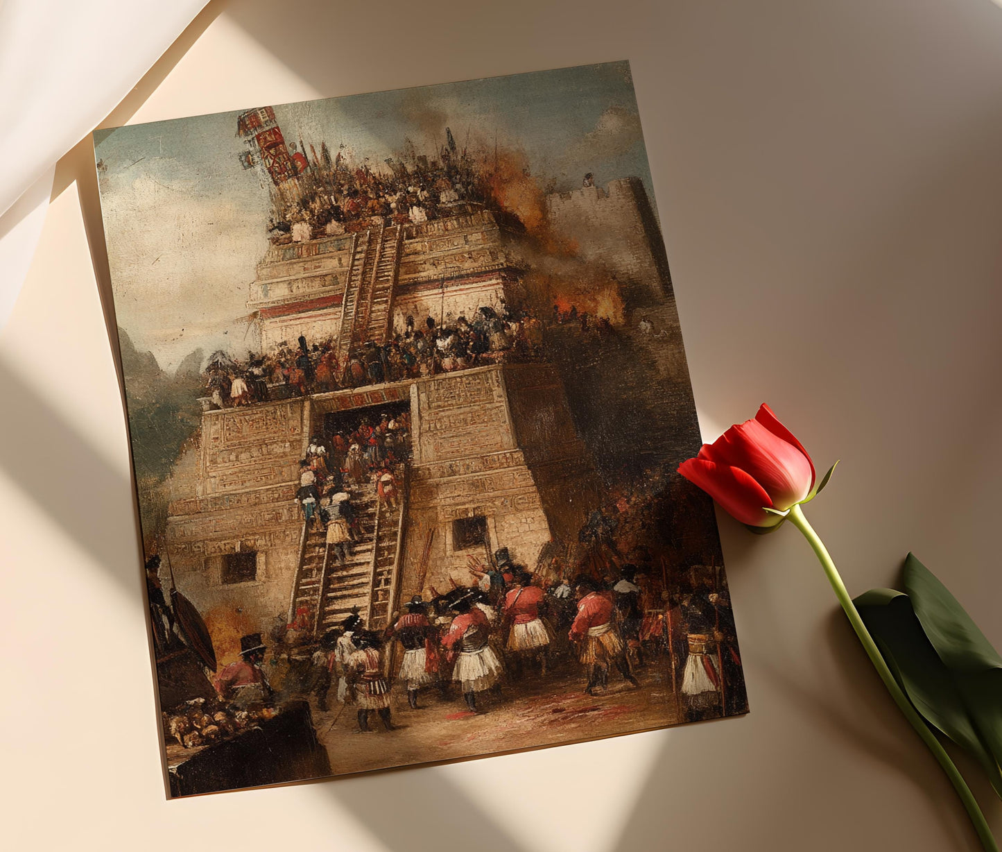 Affiche Aztec – Art Print des Rituels Sacrificiels Anciens