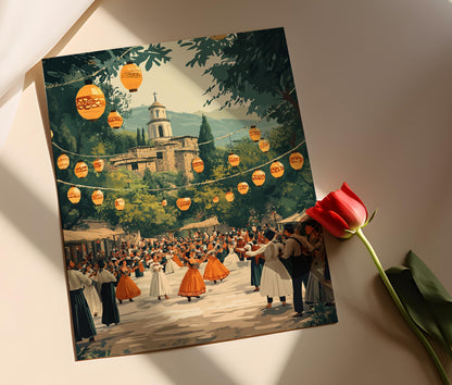 Affiche Festival Arménien – Art Print Danse et Musique Traditionnelle