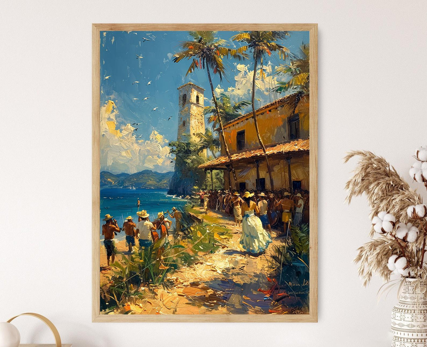 Affiche Festival de Parranda – Imprimé artistique de Porto Rico