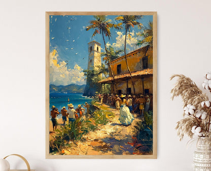 Affiche Festival de Parranda – Imprimé artistique de Porto Rico